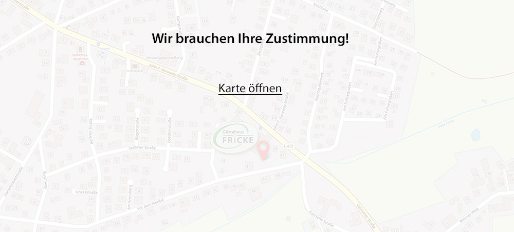 So kommen Sie zum Gästehaus Fricke